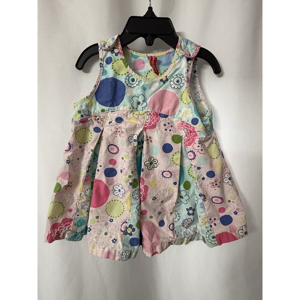 Hannah Andersson Pastel Floral Print Sleeveless Dress Size 3-6 Months. G16 - Picture 1 of 4